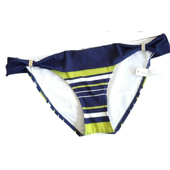 TART Collections Moana foldover swim brief bikini bottom variegated stripe M NEW - Picture 1 of 6